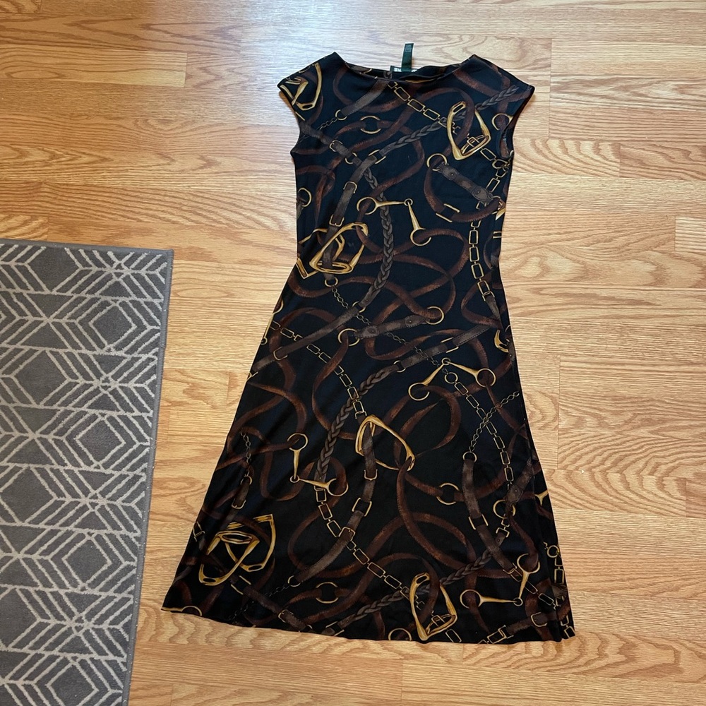 Lauren Ralph Lauren equestrian sheath dress XS